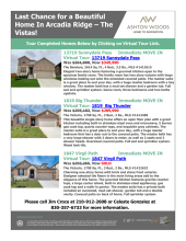Arcadia Ridge Quick Move-In Homes