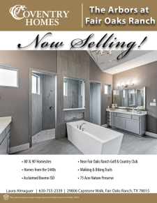 Arbors at Fair Oaks Ranch - Now Selling!