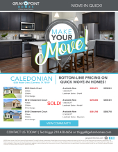 Caledonian Quick Move-In Homes!