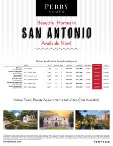 Available Homes in San Antonio